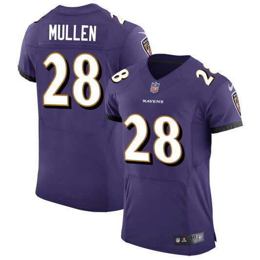 Trayvon Mullen Baltimore Ravens Nike Speed Machine Elite Jersey - Purple