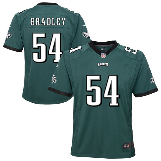 Shaun Bradley Philadelphia Eagles Nike Youth Team Game Jersey - Midnight Green