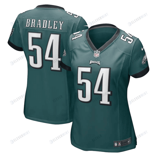 Shaun Bradley 54 Philadelphia Eagles Women's Game Jersey - Midnight Green