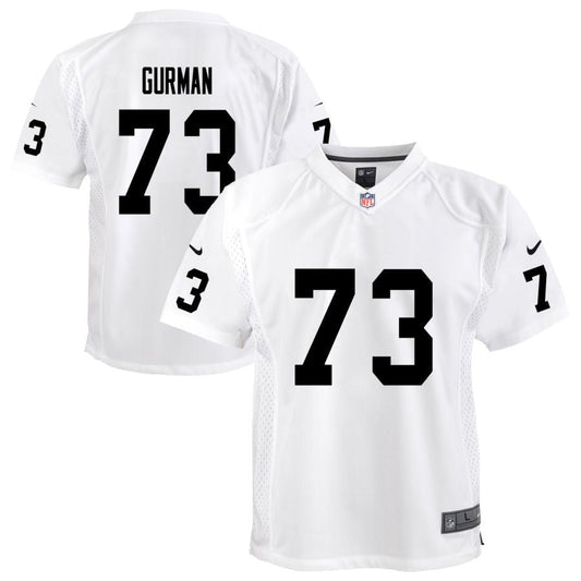 Vitaliy Gurman Las Vegas Raiders Nike Youth Team Game Jersey - White