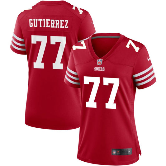 Alfredo Gutierrez San Francisco 49ers Nike Women's Game Jersey - Scarlet