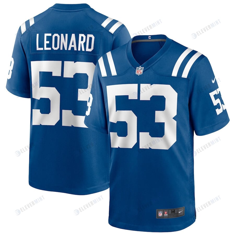 Shaquille Leonard 53 Indianapolis Colts Men Game Jersey - Royal