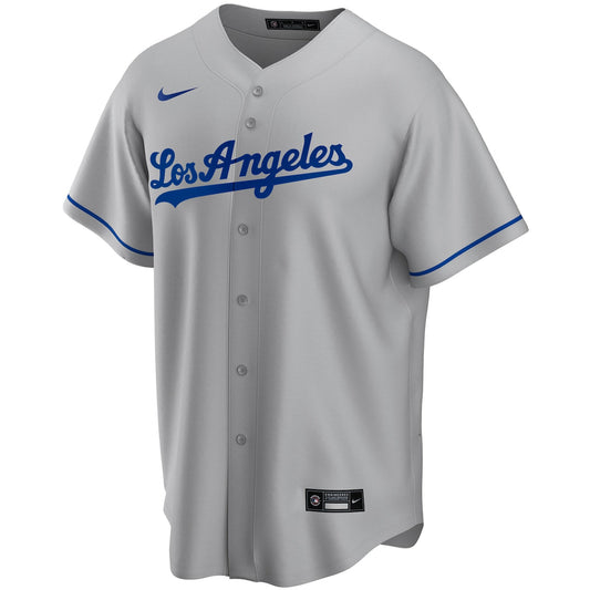 Boys' Grade School  Nike Dodgers Road Replica Team Jersey - Grey