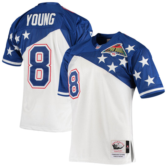 Steve Young NFC Mitchell & Ness 1994 Pro Bowl Authentic Jersey - White/Blue