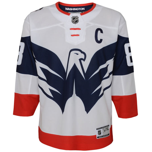 Boys' Grade School Alexander Ovechkin Outerstuff Capitals 2023 Stadium Series Jersey - White