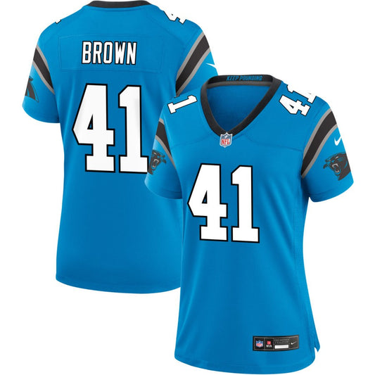 Spencer Brown  Carolina Panthers Nike Women's Alternate Game Jersey - Blue