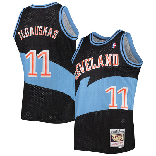 Zydrunas Ilgauskas Cleveland Cavaliers Mitchell & Ness Hardwood Classics Swingman Jersey - Black