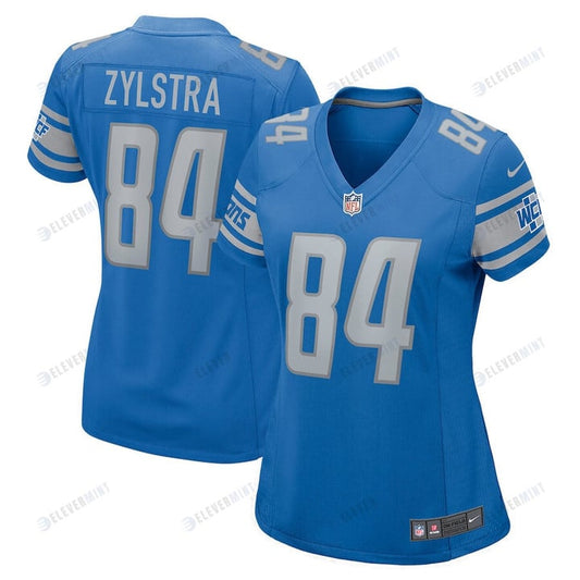 Shane Zylstra 84 Detroit Lions Women Game Jersey - Blue