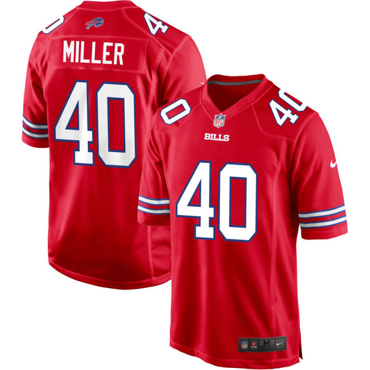 Von Miller Buffalo Bills Nike Alternate Game Jersey - Red