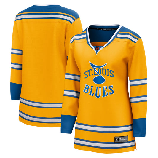 St. Louis Blues Fanatics Branded Women's Special Edition 2.0 Breakaway Blank Jersey - Yellow