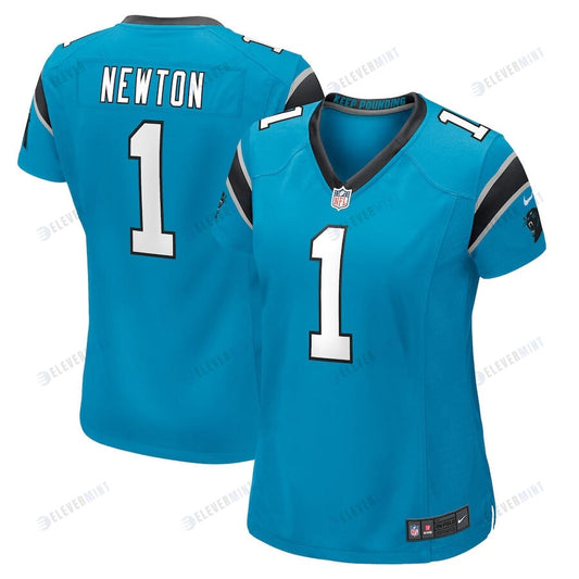 Cam Newton 1 Carolina Panthers Women's Alternate Game Jersey - Blue