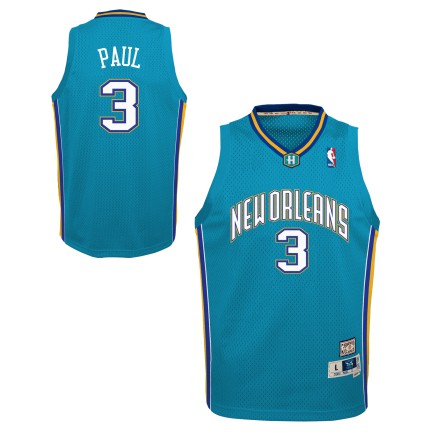 Youth Chris Paul New Orleans Hornets Mitchell & Ness Teal 2005-06 Hardwood Classics Swingman Jersey