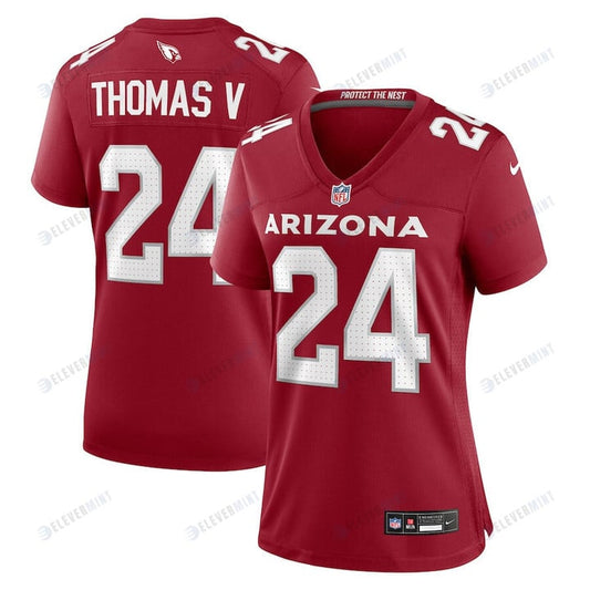 Starling Thomas V 24 Arizona Cardinals Women Team Game Jersey - Cardinal