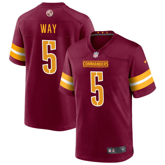 Tress Way Washington Commanders Nike Game Player Jersey - Burgundy