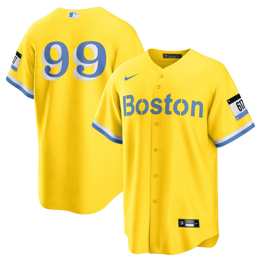 Alex Verdugo Boston Red Sox Nike City Connect Replica Player Jersey - Gold