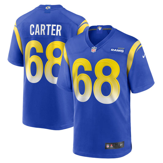 T.J. Carter Los Angeles Rams Nike Game Player Jersey - Royal