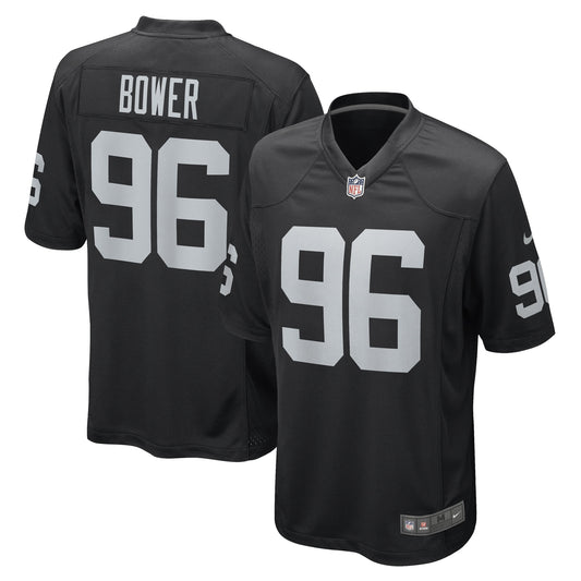 Tashawn Bower Las Vegas Raiders Nike Game Player Jersey - Black