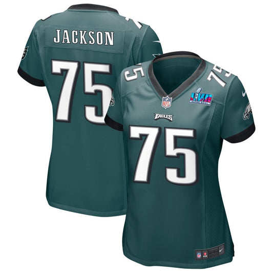 Tarron Jackson Philadelphia Eagles Nike Women's Super Bowl LVII Game Jersey - Midnight Green