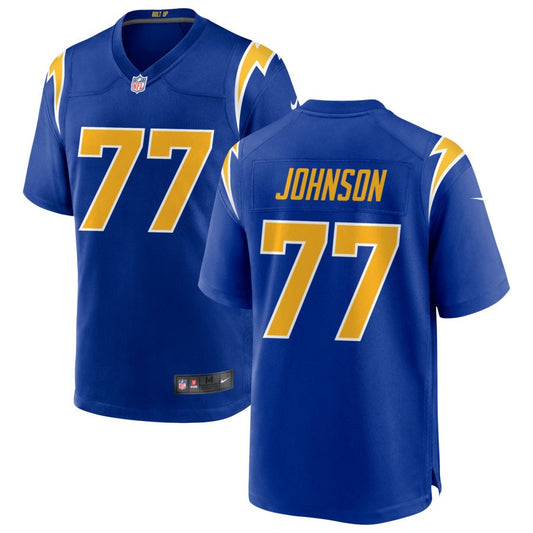 Zion Johnson Los Angeles Chargers Nike Alternate Game Jersey - Royal