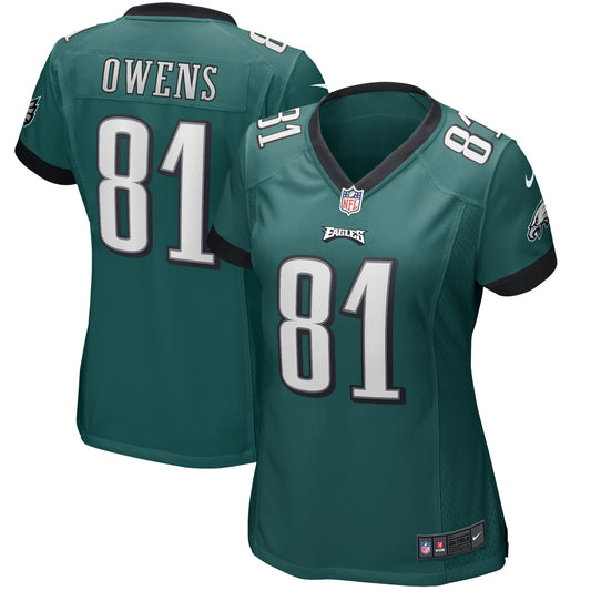 Terrell Owens Philadelphia Eagles Nike Women's Game Retired Player Jersey - Midnight Green