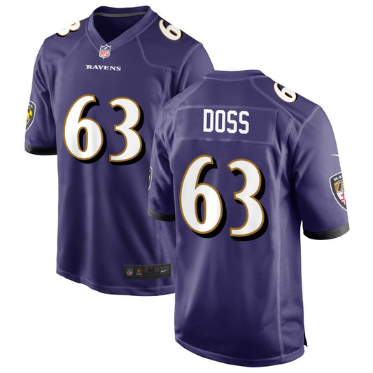 Tykeem Doss Baltimore Ravens Nike Game Jersey - Purple