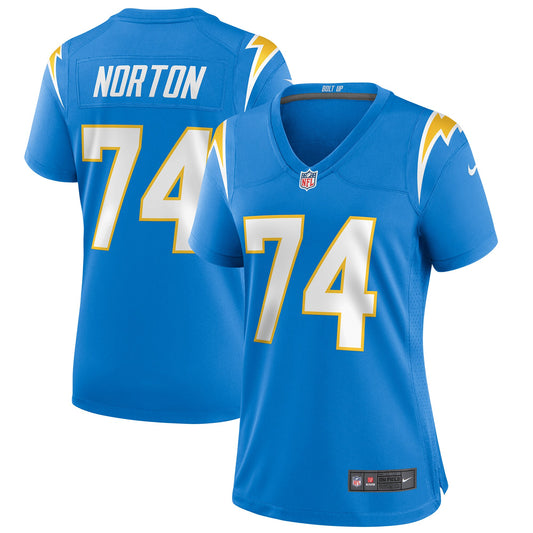 Storm Norton Los Angeles Chargers Nike Women's Game Jersey - Powder Blue