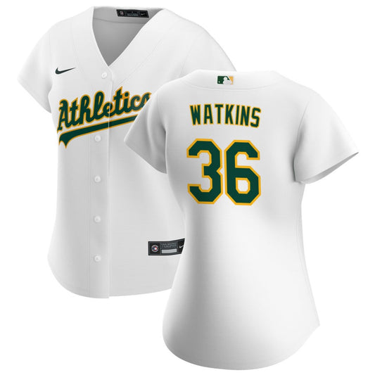 Spenser Watkins Oakland Athletics Nike Women's Home Replica Jersey - White