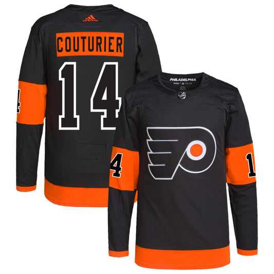 Sean Couturier Philadelphia Flyers adidas Alternate Primegreen Authentic Pro Jersey - Black