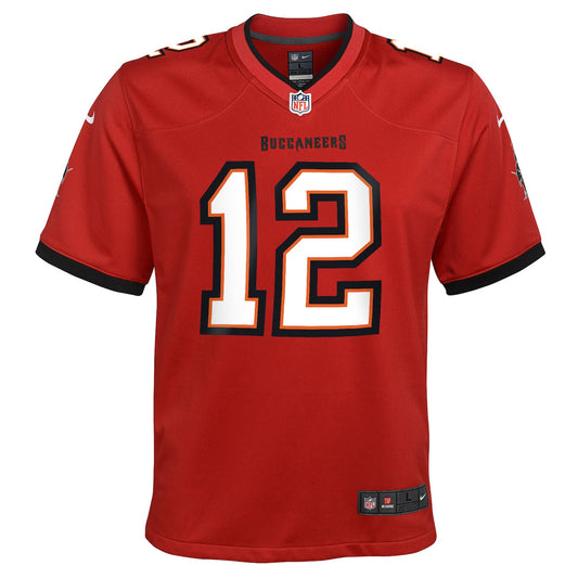 Boys' Grade School Tom Brady Nike Buccaneers Game Jersey - Red