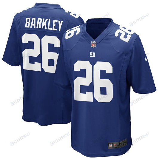 Saquon Barkley 26 New York Giants YOUTH Game Jersey - Royal