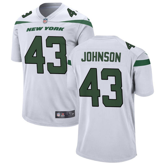 Caleb Johnson New York Jets Nike Game Jersey - White