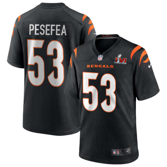 Tautala Pesefea Cincinnati Bengals Nike Super Bowl LVI Game Jersey - Black