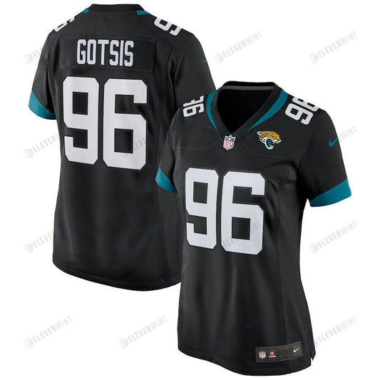 Adam Gotsis 96 Jacksonville Jaguars Women's Game Jersey - Black