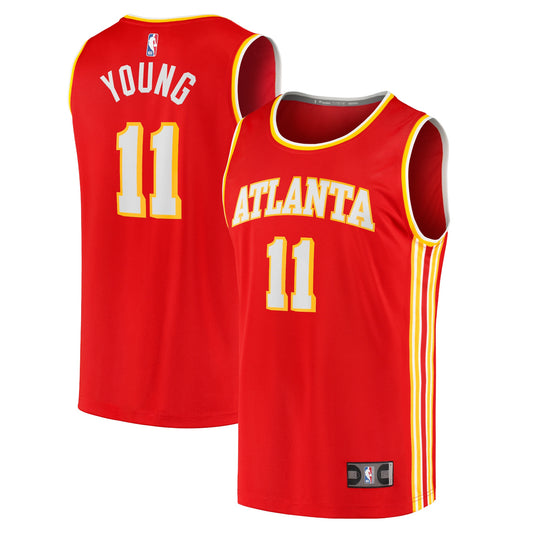 Trae Young Atlanta Hawks Fanatics Branded 2020/21 Fast Break Player Jersey - Icon Edition - Red