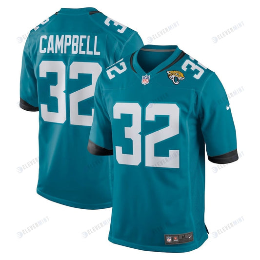 Tyson Campbell 32 Jacksonville Jaguars Men's Game Jersey - Teal