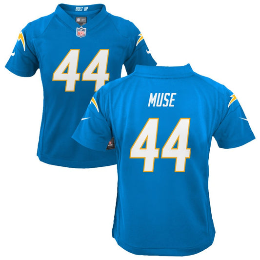 Tanner Muse Los Angeles Chargers Nike Youth Game Jersey - Powder Blue