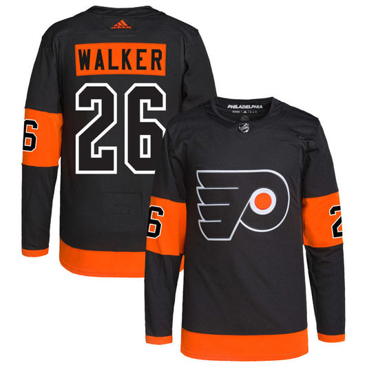 Sean Walker Philadelphia Flyers adidas Alternate Primegreen Authentic Pro Jersey - Black