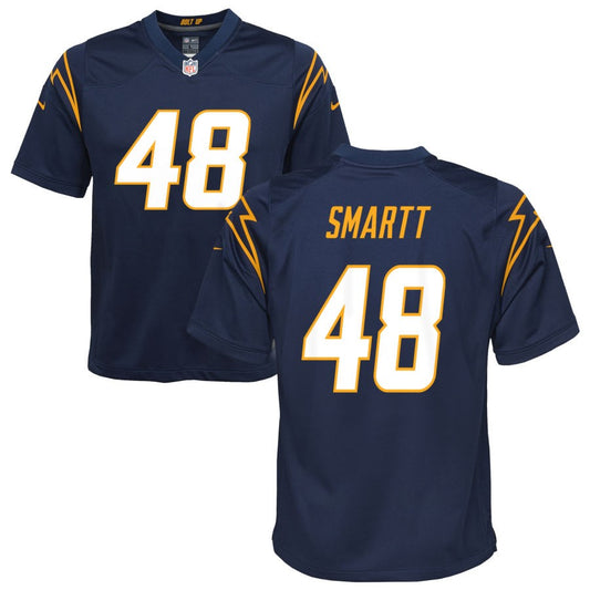 Stone Smartt Los Angeles Chargers Nike Youth Alternate Game Jersey - Navy