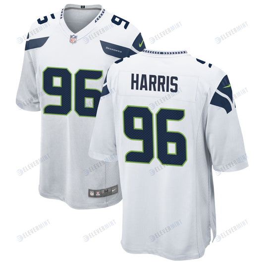 Seattle Seahawks Shelby Harris 96 Game Jersey - White Jersey