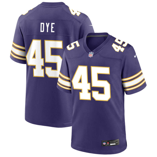 Troy Dye Minnesota Vikings Nike Classic Game Jersey - Purple