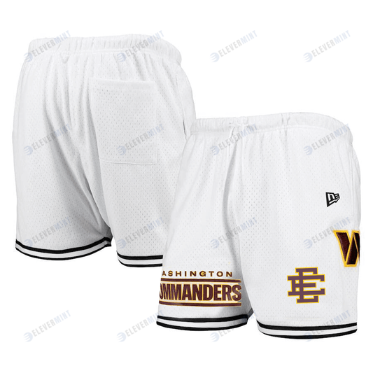 Washington Commanders Team White Mesh Shorts - Men