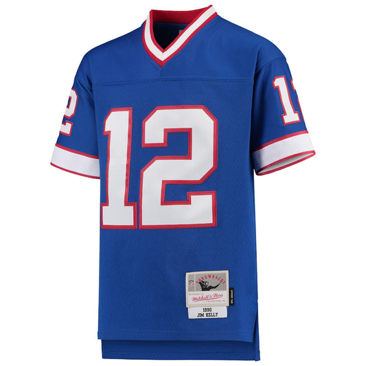 Boys' Grade School Jim Kelly Mitchell & Ness Bills 1990 Legacy Retired Jersey - Blue