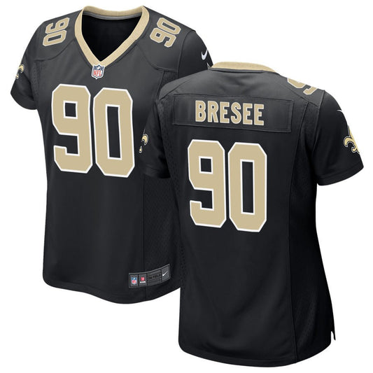 Bryan Bresee New Orleans Saints Nike Women's Game Jersey - Black