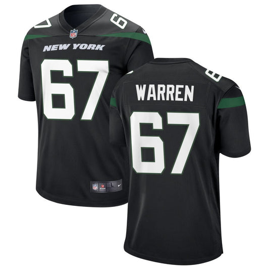 Carter Warren New York Jets Nike Youth Game Jersey - Black