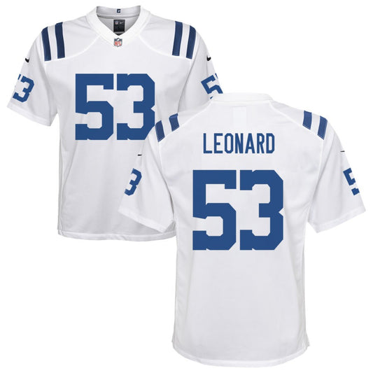 Shaquille Leonard Nike Indianapolis Colts Youth Game Jersey - White