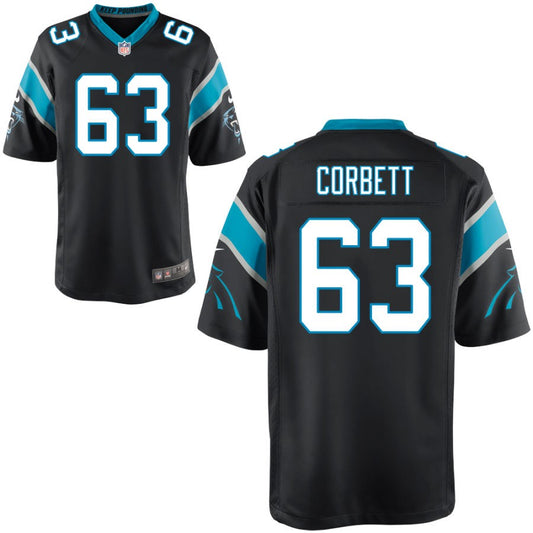 Austin Corbett Carolina Panthers Nike Youth Game Jersey - Black