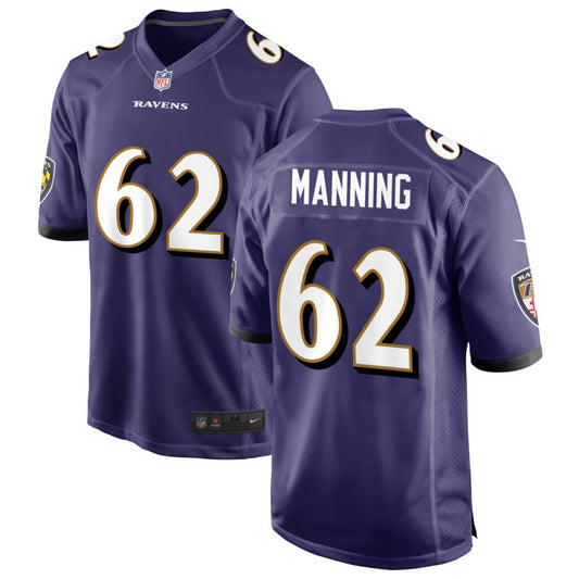 Tashawn Manning Baltimore Ravens Nike Game Jersey - Purple