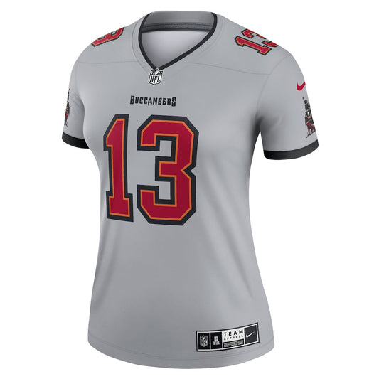 Women's Mike Evans Nike Buccaneers Inverted Legend Jersey - Grey