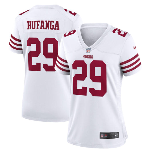 Talanoa Hufanga San Francisco 49ers Nike Women's Away Game Player Jersey - White