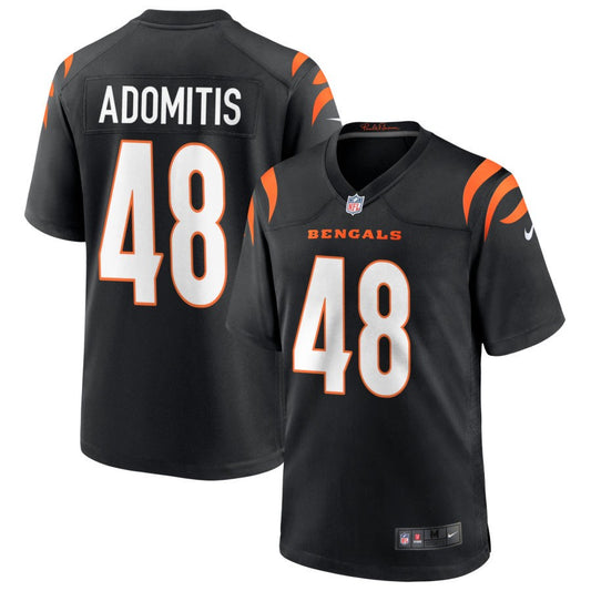 Cal Adomitis Cincinnati Bengals Nike Game Jersey - Black